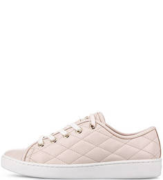 Розовые кожаные кеды Dkny