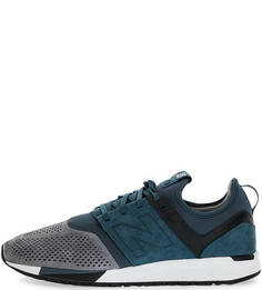 Бирюзовые кроссовки с контрастными вставками New Balance
