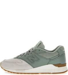 Кроссовки цвета хаки с вкладной стелькой New Balance