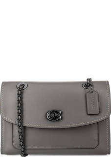 Сумка из гладкой кожи с двумя отделами Coach