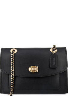 Сумка из гладкой кожи с двумя отделами Coach