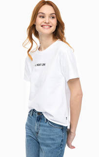 Хлопковая футболка с необработанным краем Lee