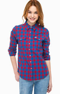 Рубашка в клетку на кнопках Lee