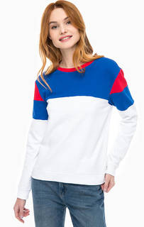 Хлопковый свитшот с контрастными вставками Lee