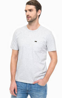 Серая футболка с карманом Lee