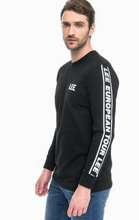 Черная футболка с логотипом бренда Lee