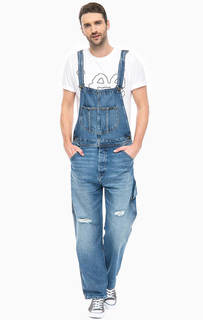 Рваный комбинезон из денима Lee