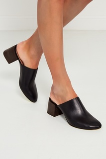 Черные кожаные мюли Acne Studios