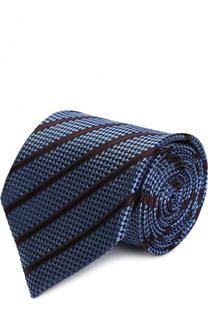 Шелковый галстук с узором Ermenegildo Zegna