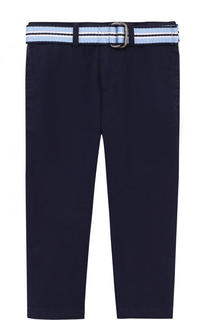 Хлопковые брюки с ремнем Polo Ralph Lauren