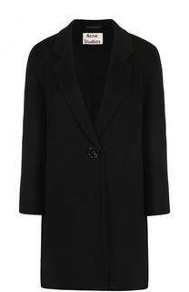 Пальто из смеси шерсти и кашемира с укороченным рукавом Acne Studios