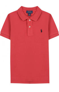 Хлопковое поло с логотипом бренда Polo Ralph Lauren
