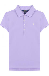 Хлопковое поло с логотипом бренда Polo Ralph Lauren