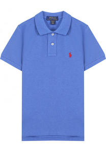 Хлопковое поло с логотипом бренда Polo Ralph Lauren
