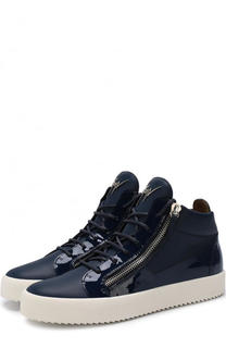 Высокие кожаные кеды Kriss на шнуровке Giuseppe Zanotti Design
