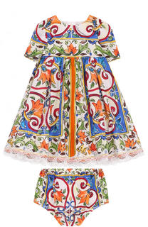 Хлопковый комплект из платья и трусов Dolce &amp; Gabbana