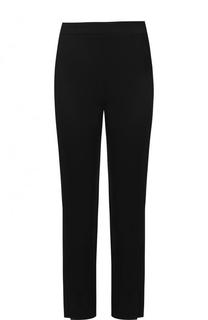 Однотонные укороченные брюки из вискозы Emporio Armani