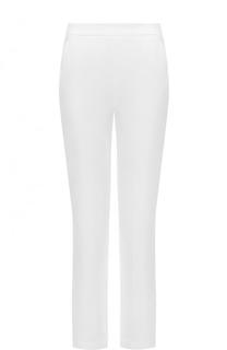 Однотонные укороченные брюки из вискозы Emporio Armani
