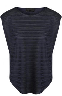 Топ свободного кроя из вискозы Emporio Armani