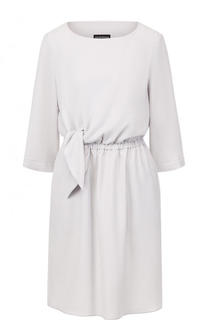 Однотонное приталенное мини-платье с укороченным рукавом Emporio Armani