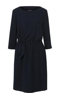 Однотонное приталенное мини-платье с укороченным рукавом Emporio Armani