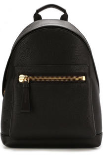 Кожаный рюкзак с внешним карманом на молнии Tom Ford