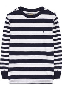 Хлопковый лонгслив в полоску Polo Ralph Lauren