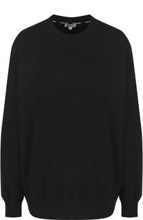 Однотонный хлопковый свитшот с логотипом бренда Kenzo