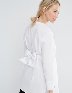 Удлиненная приталенная рубашка Isabella Oliver - Белый