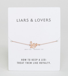 Браслет с надписью Leo Liars &amp; Lovers - Золотой