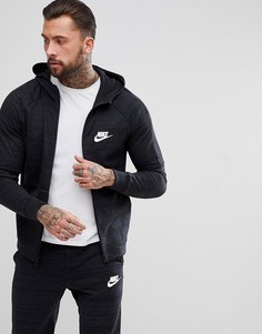 Худи черного цвета на молнии Nike Advanced 943325-010 - Черный