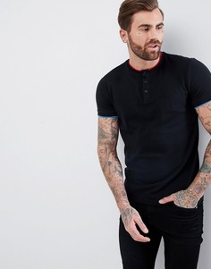 Футболка из пике с контрастной отделкой ASOS - Мульти