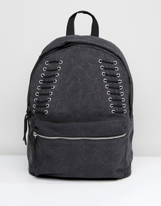 Серый рюкзак со шнуровкой ASOS - Серый
