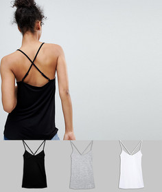 3 свободных топа на бретелях ASOS - Скидка 15 - Мульти