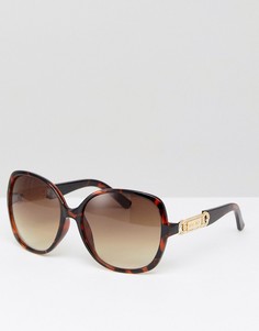 Солнцезащитные очки в квадратной оправе Carvela - Коричневый