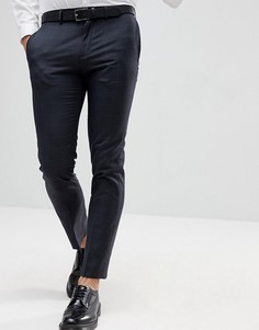 Темно-серые брюки скинни в клетку Burton Menswear - Серый