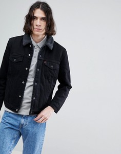 Джинсовая куртка ограниченной серии на меховой подкладке Levis - Черный Levis®