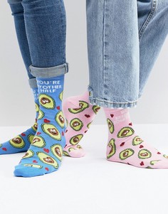 Носки ASOS His &amp; Hers Valentines - Розовый