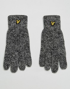Черные перчатки с логотипом Lyle &amp; Scott - Черный
