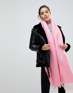 Длинный мягкий шарф с кисточками ASOS - Розовый