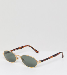 Золотистые солнцезащитные очки Reclaimed Vintage Inspired эксклюзивно для ASOS - Золотой