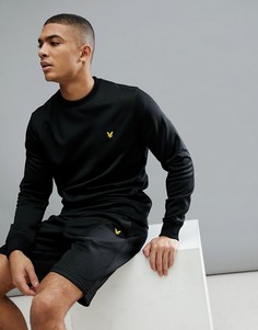Черный свитер Lyle &amp; Scott Fitness Braid SUIT 1 - Черный