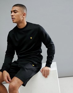 Черный свитер Lyle &amp; Scott Fitness Braid SUIT 1 - Черный