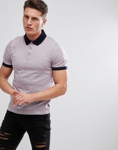 Поло с контрастным воротником Ted Baker - Фиолетовый