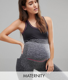 Меланжевая майка Mamalicious Active - Черный Mama.Licious