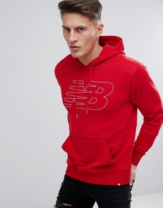 Худи красного цвета New Balance MT81557_REP - Красный