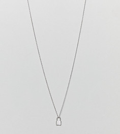 Серебряное ожерелье с подвеской-замком DesignB London - Серебряный