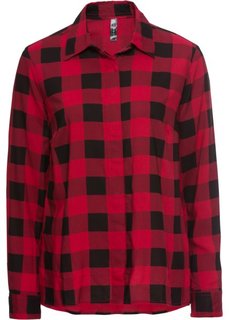 Блузка (темно-красный/черный в клетку) Bonprix