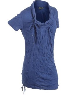 Удлиненная футболка с коротким рукавом (темно-синий) Bonprix