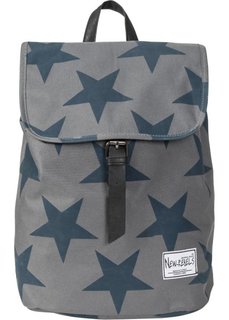 Рюкзак со звездами (серый/темно-синий) Bonprix